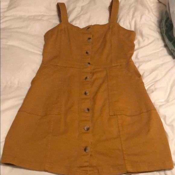 Denim mustard dress - Picture 3 of 9